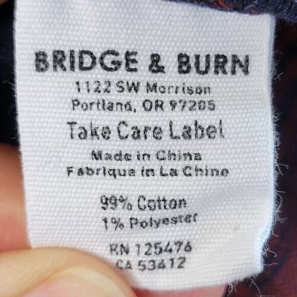 Bridge & Burn Clement Cinched Waist Dress Women's size XS Red Plaid knee length - Picture 8 of 11